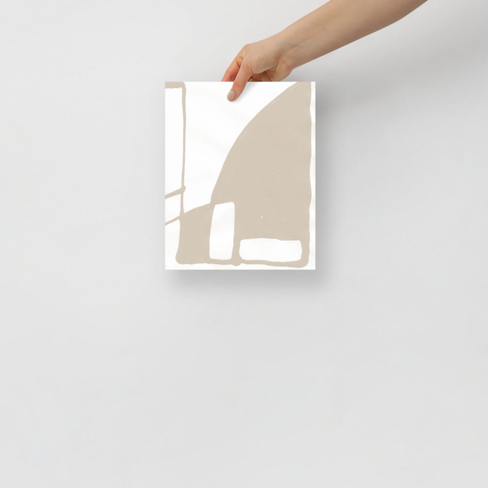 Abstract Mountain Wall Art – Modern Landscape Print
