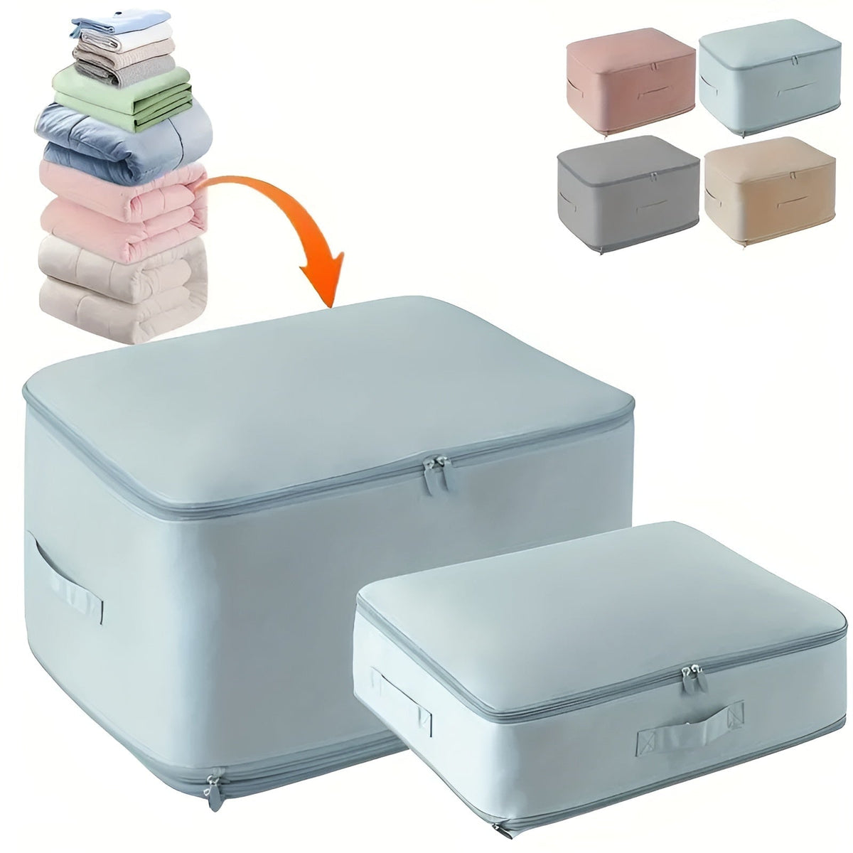 Vacuum Storage Bag with Space Saving Compression for Clothes and Bedding - Image 8